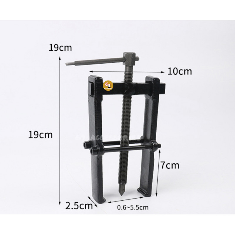 70x120mm Type Black Plated Two Jaws Gear Puller Armature Bearing Puller